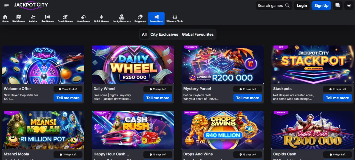 jackpot city online casino bonuses